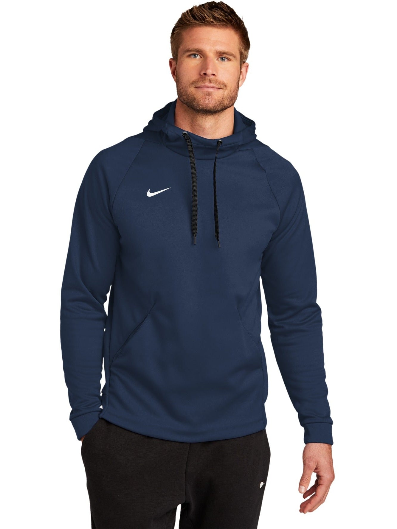 no-logo NIKE Therma-FIT Pullover Fleece Hoodie-Regular-NIKE-Thread Logic