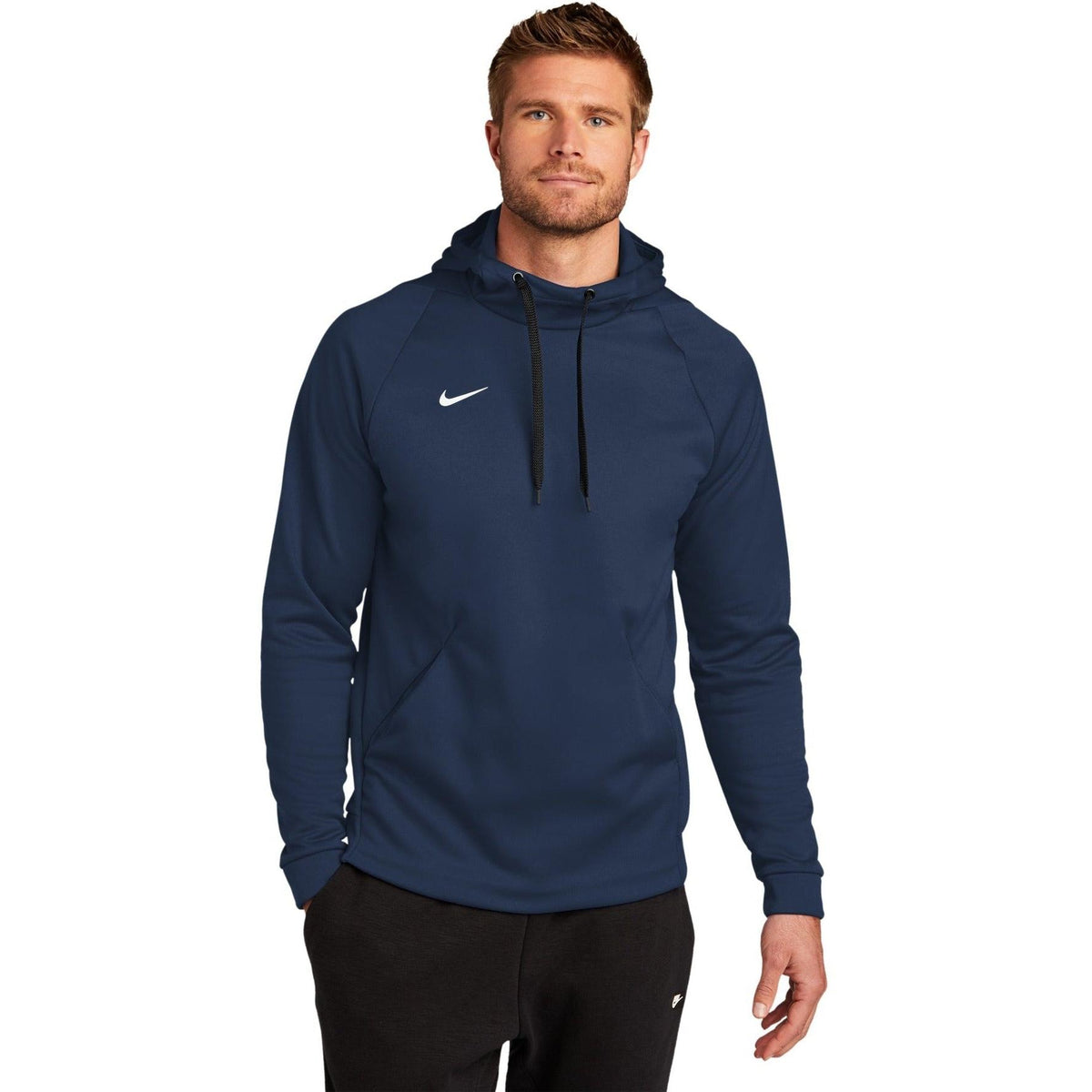 no-logo NIKE Therma-FIT Pullover Fleece Hoodie-Regular-NIKE-Thread Logic