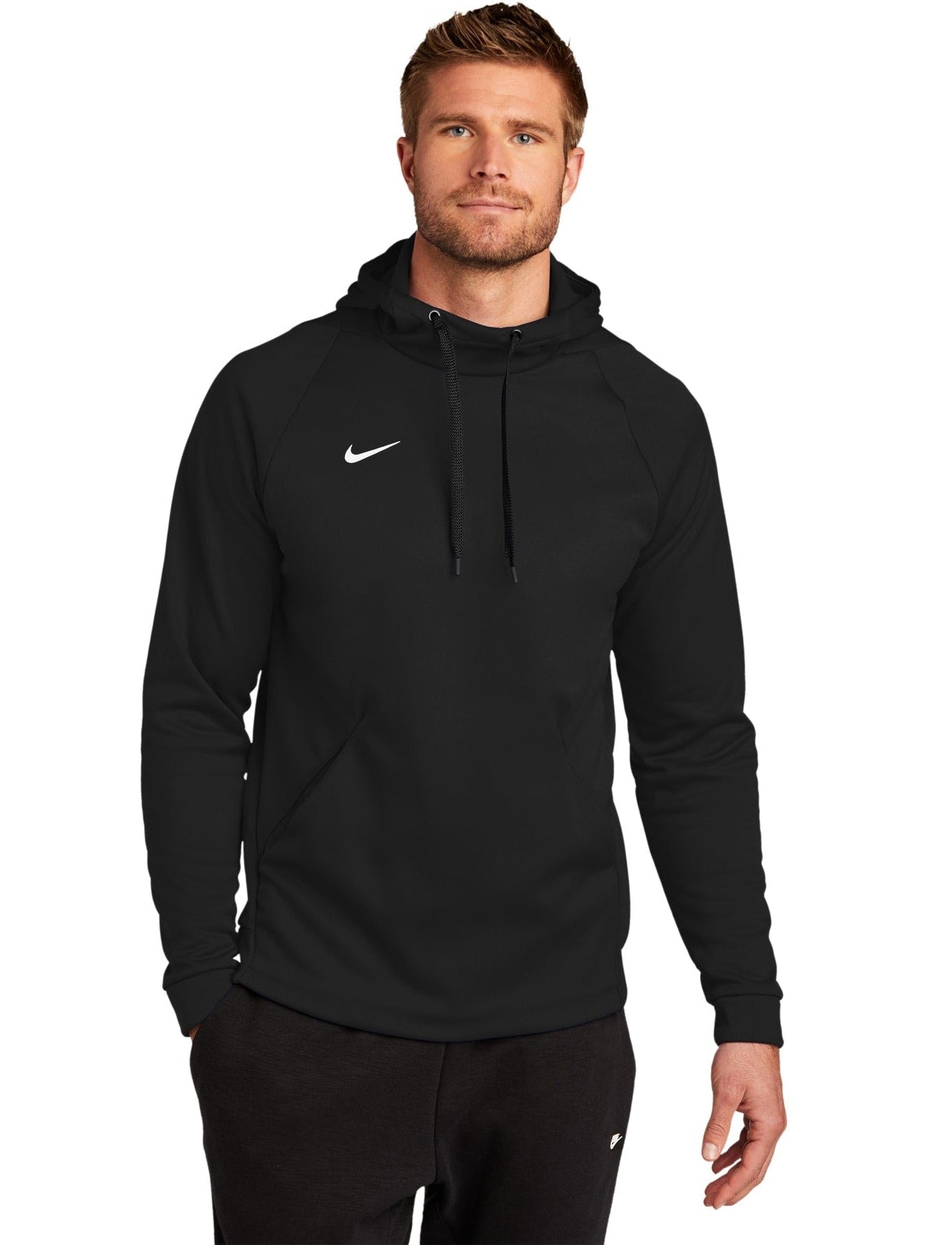 no-logo NIKE Therma-FIT Pullover Fleece Hoodie-Regular-NIKE-Thread Logic