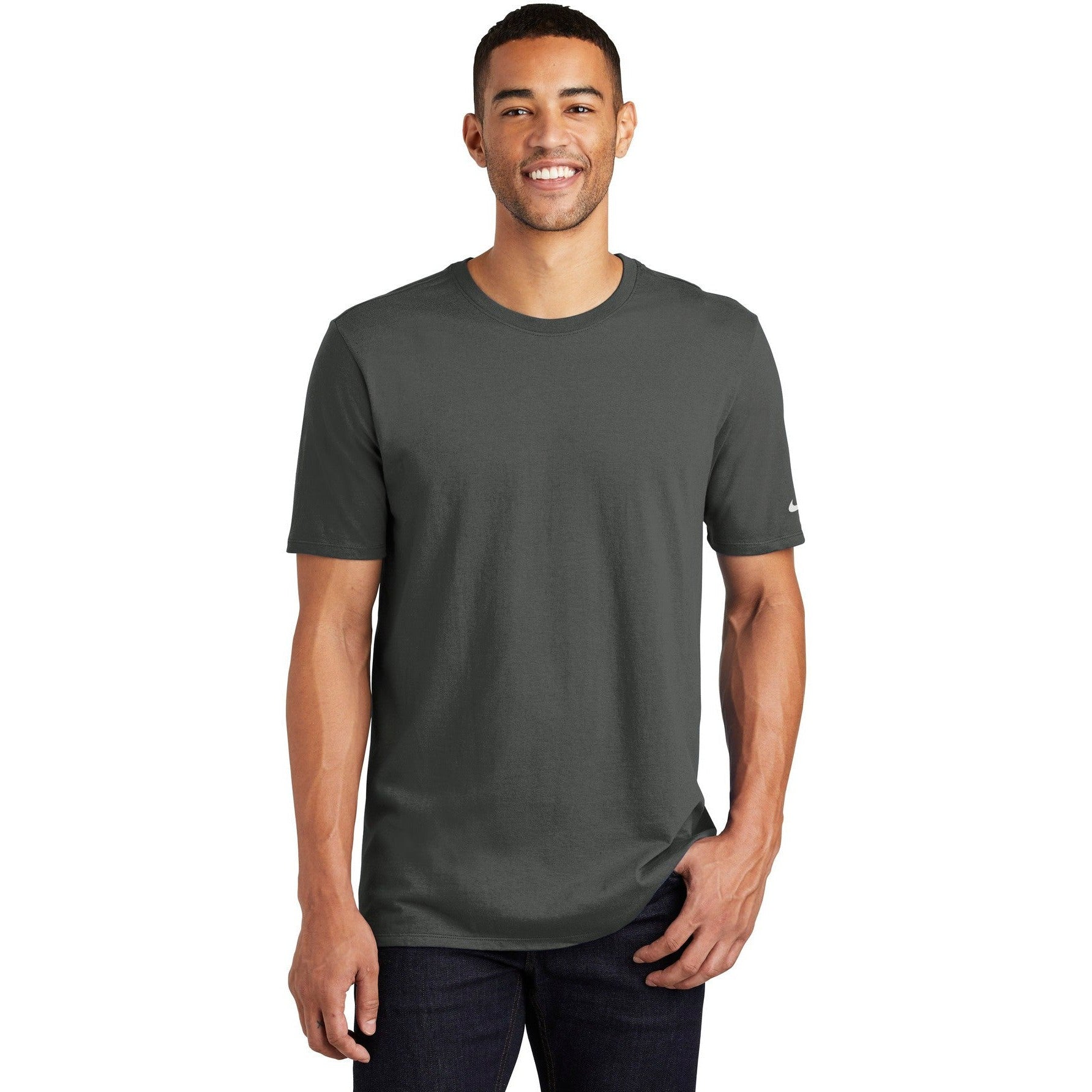 no-logo CLOSEOUT - Nike Core Cotton Tee-Nike-Anthracite-S-Thread Logic