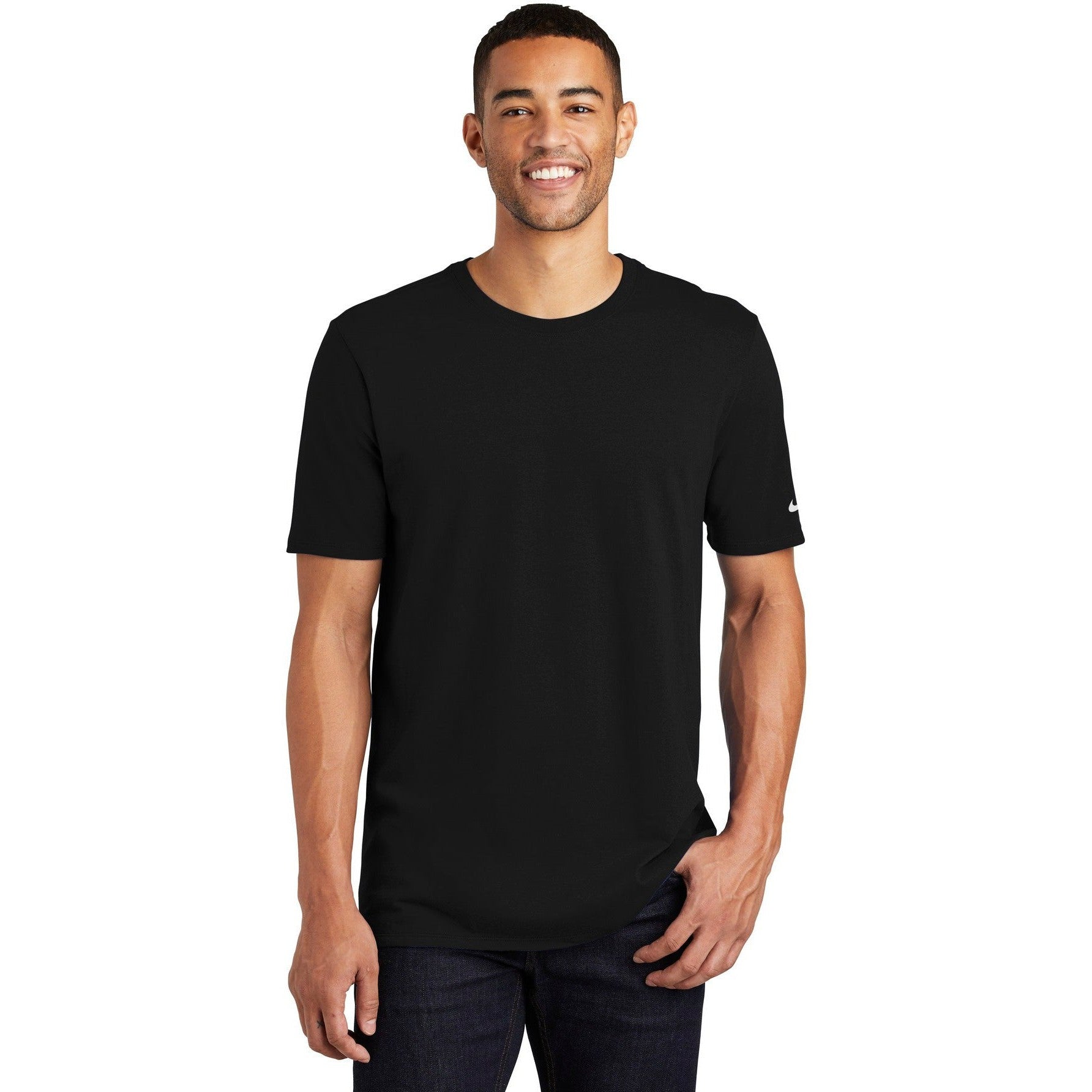 no-logo CLOSEOUT - Nike Core Cotton Tee-Nike-Black-3XL-Thread Logic