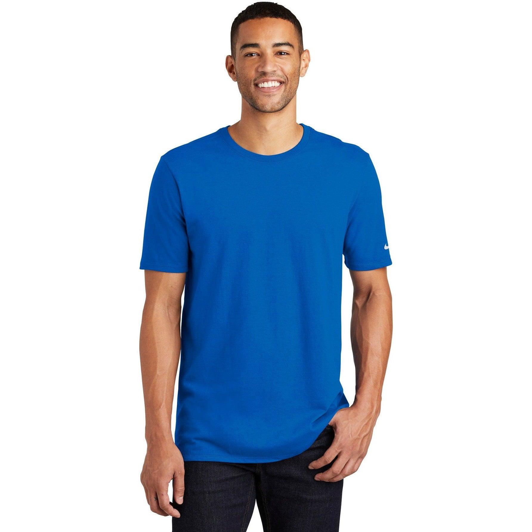 no-logo CLOSEOUT - Nike Core Cotton Tee-Nike-Game Royal-S-Thread Logic