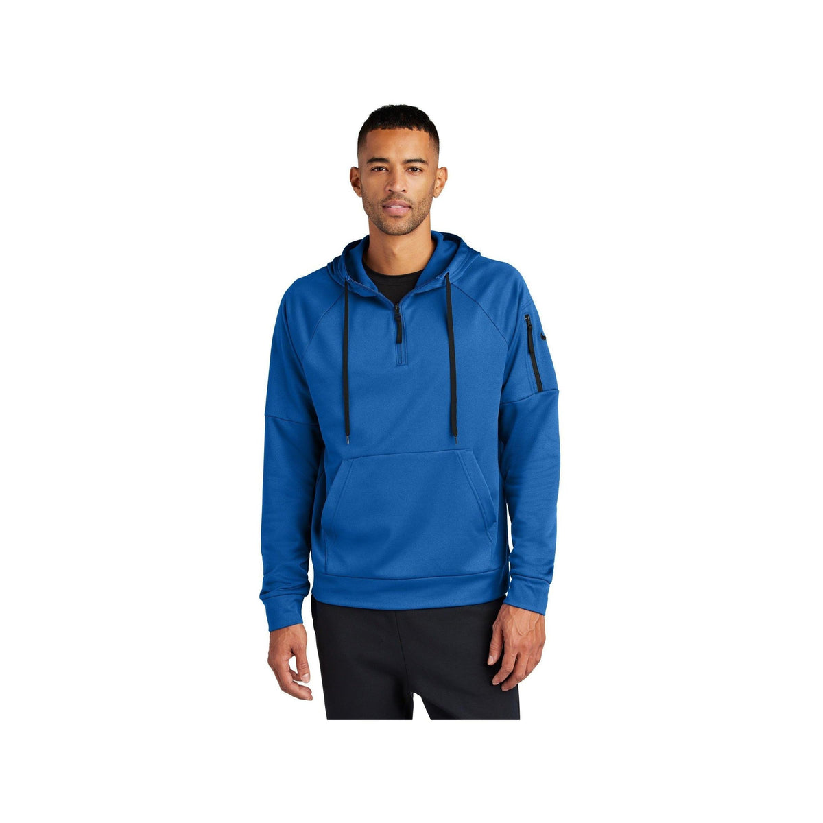 no-logo Nike Therma-FIT Pocket 1/4-Zip Fleece Hoodie-Nike-Thread Logic