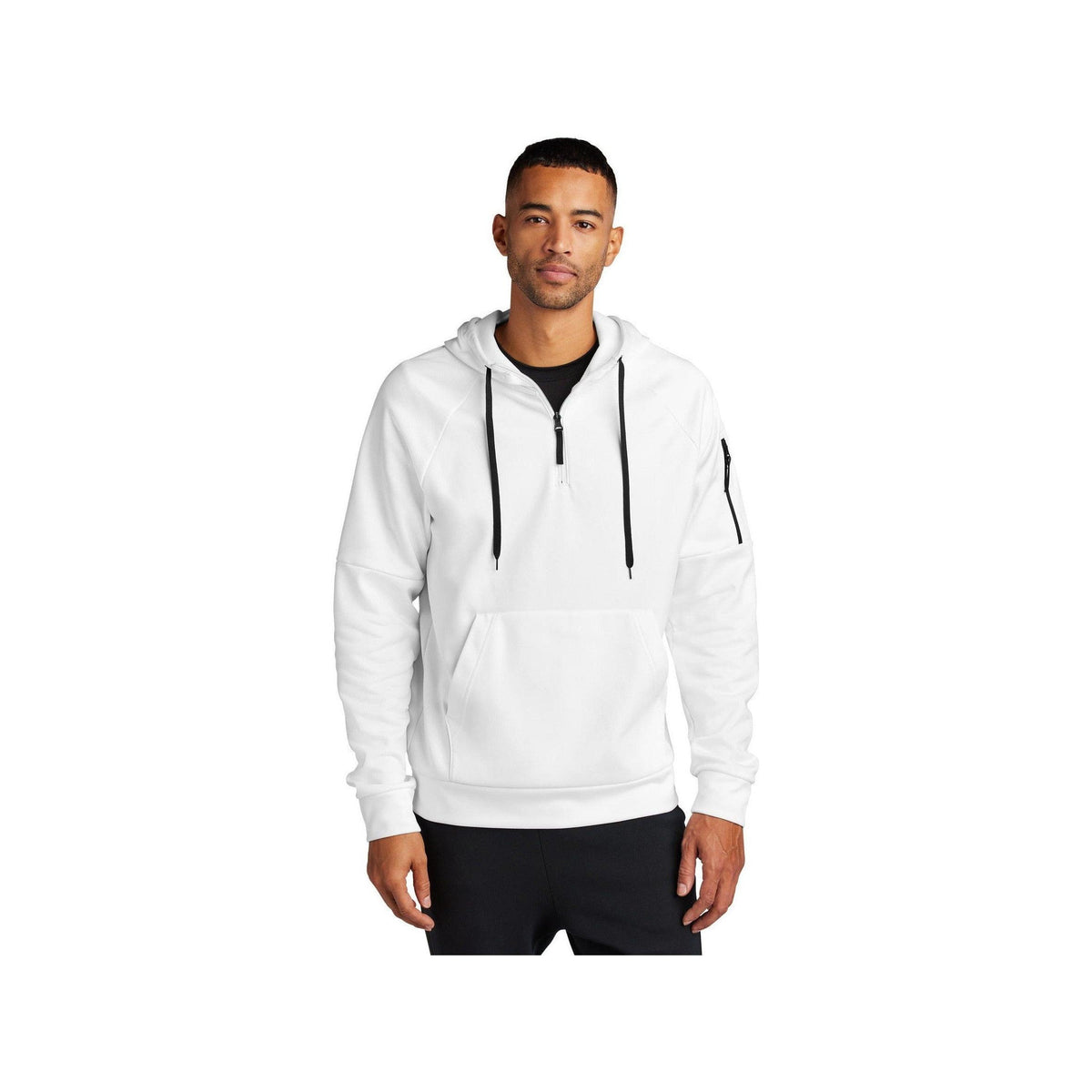 no-logo Nike Therma-FIT Pocket 1/4-Zip Fleece Hoodie-Nike-Thread Logic