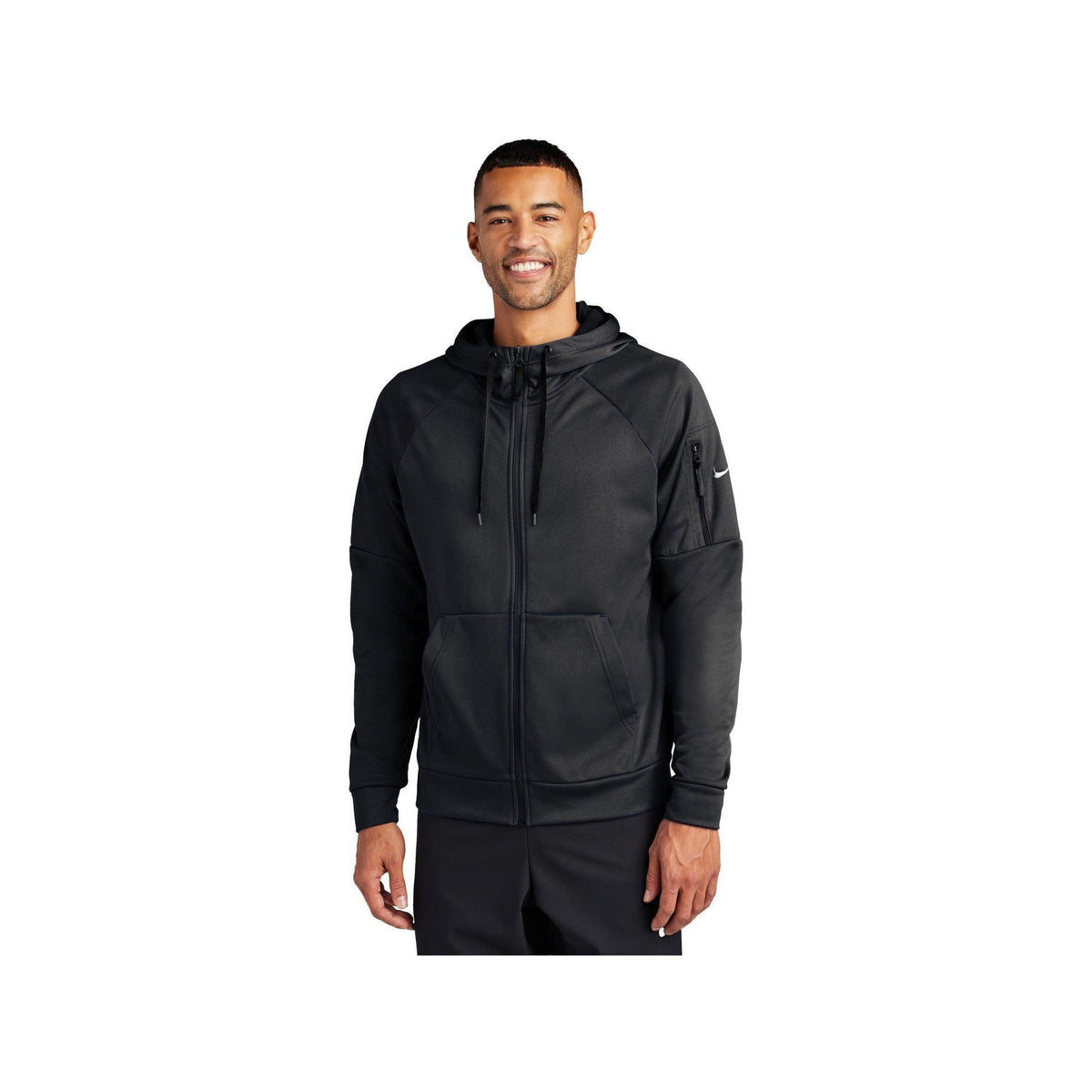 no-logo Nike Therma-FIT Pocket Full-Zip Fleece Hoodie-Nike-Thread Logic