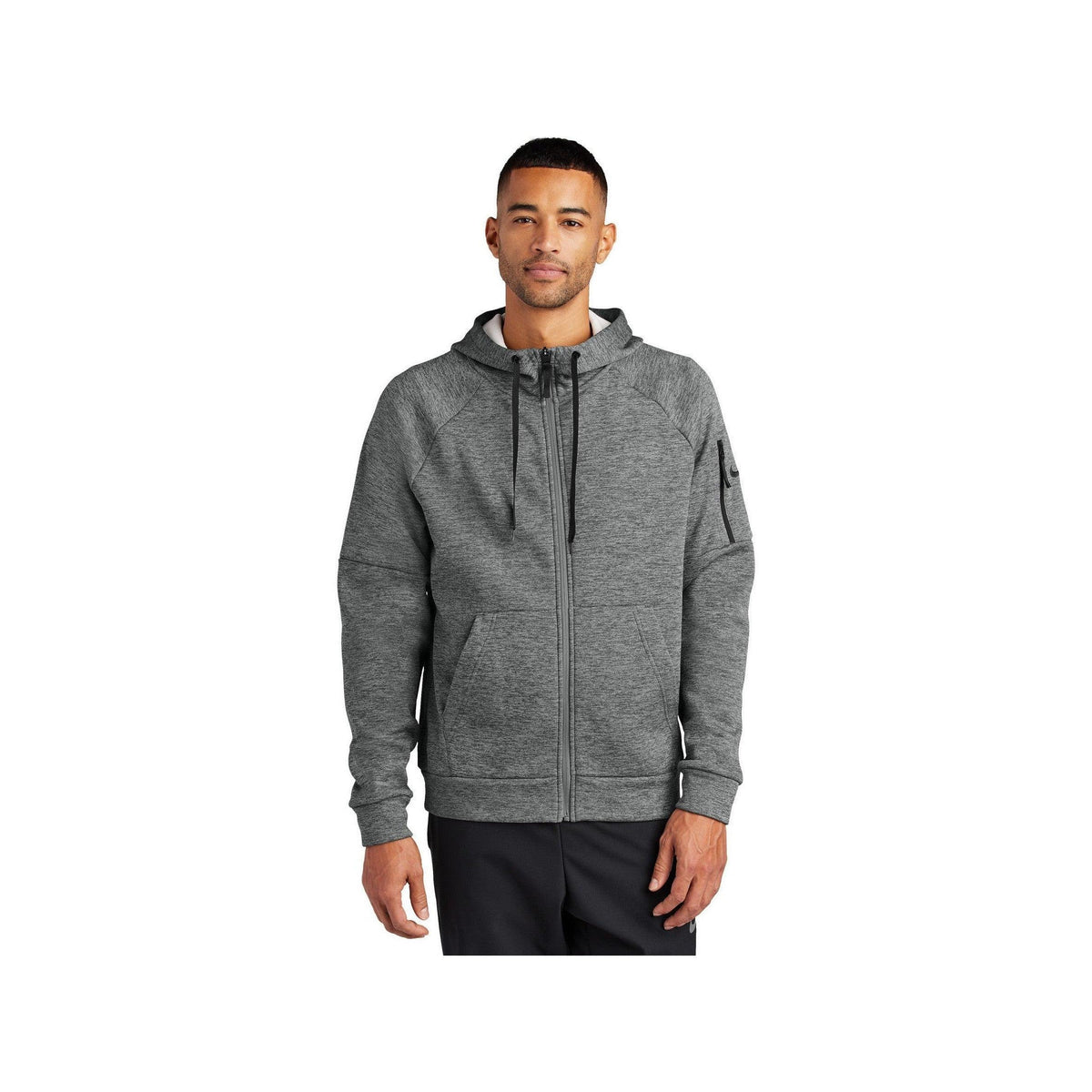 no-logo Nike Therma-FIT Pocket Full-Zip Fleece Hoodie-Nike-Thread Logic