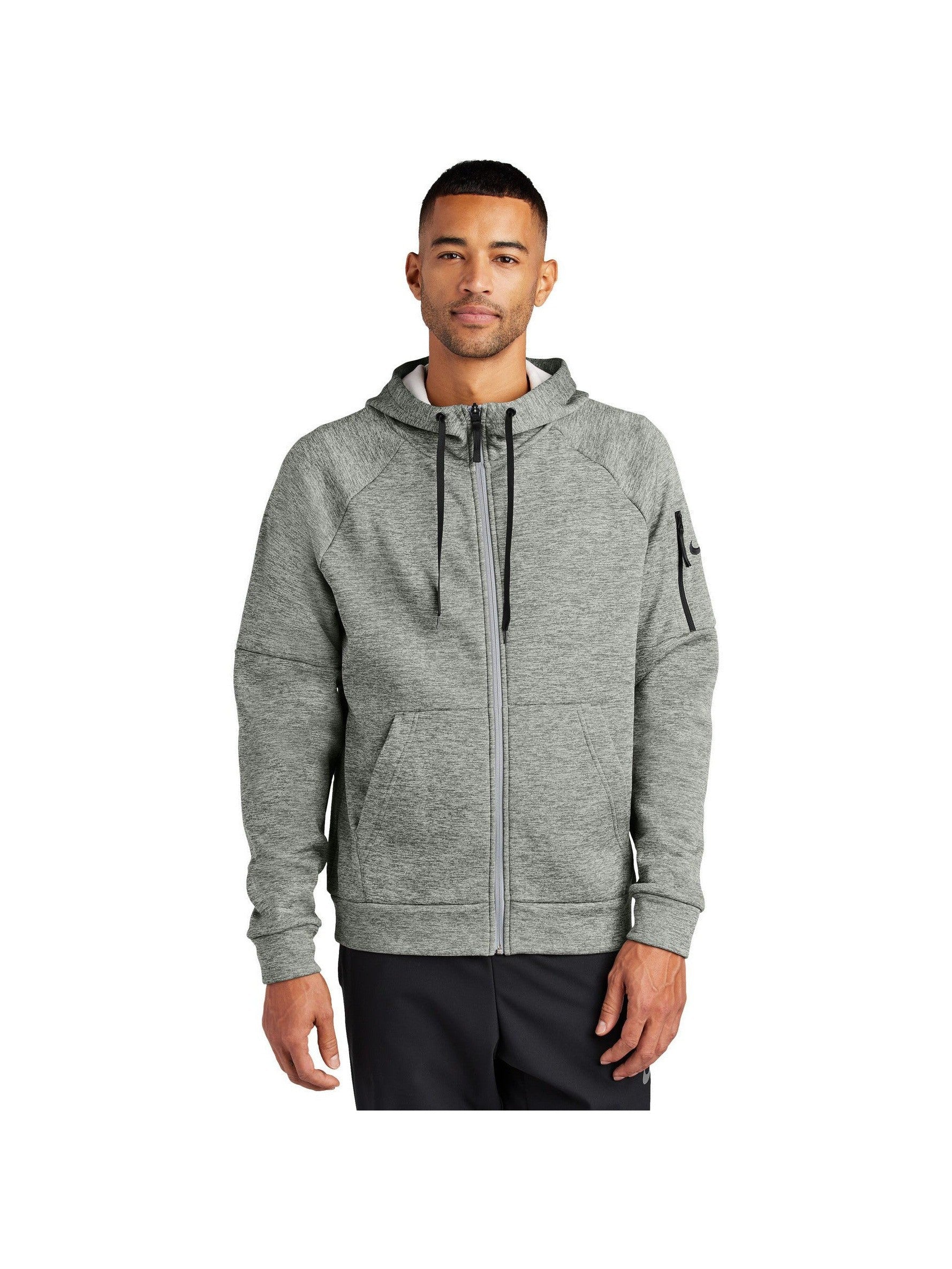 no-logo Nike Therma-FIT Pocket Full-Zip Fleece Hoodie-Nike-Thread Logic
