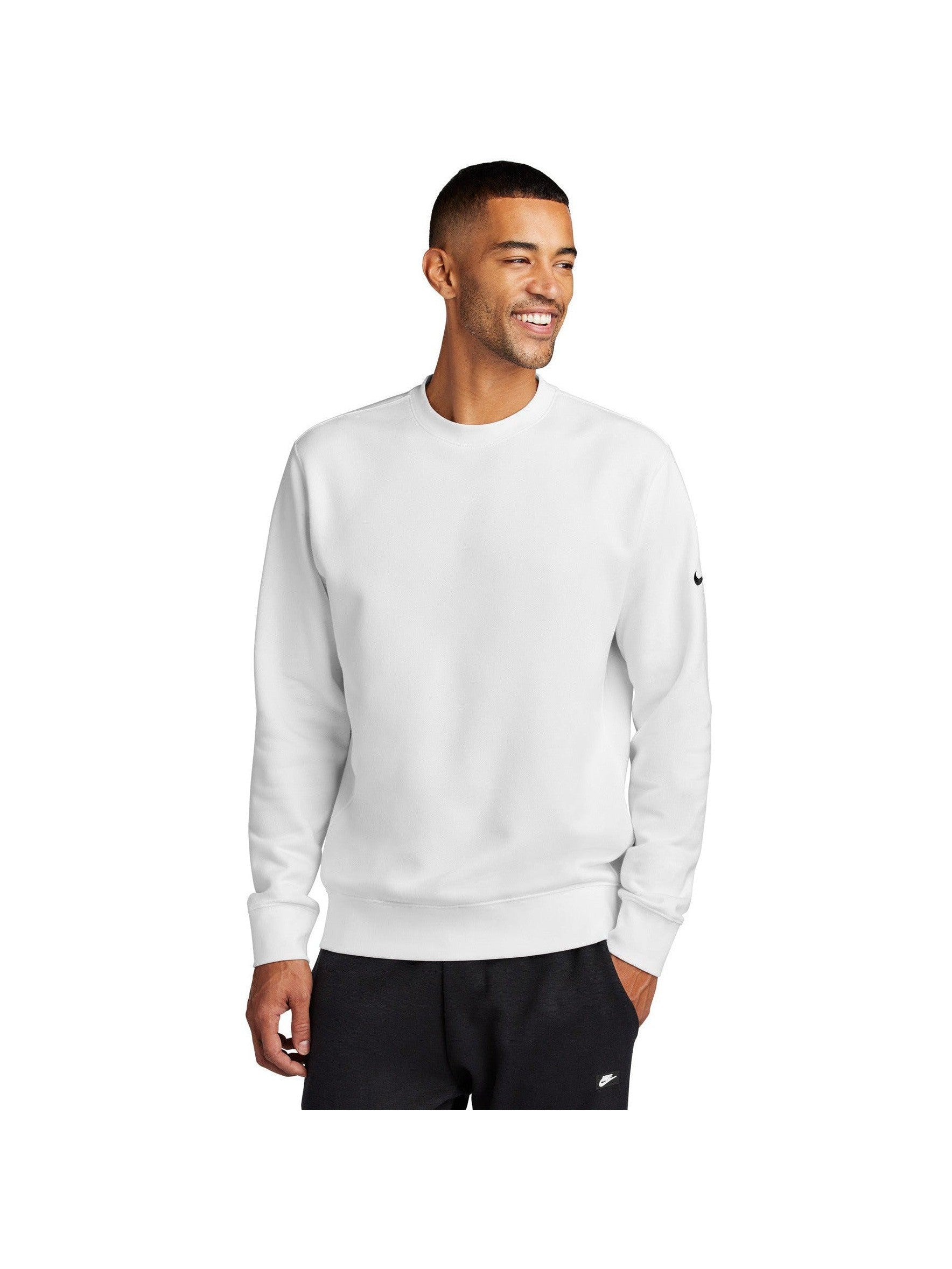 no-logo Nike Club Fleece Sleeve Swoosh Crew-Nike-Thread Logic