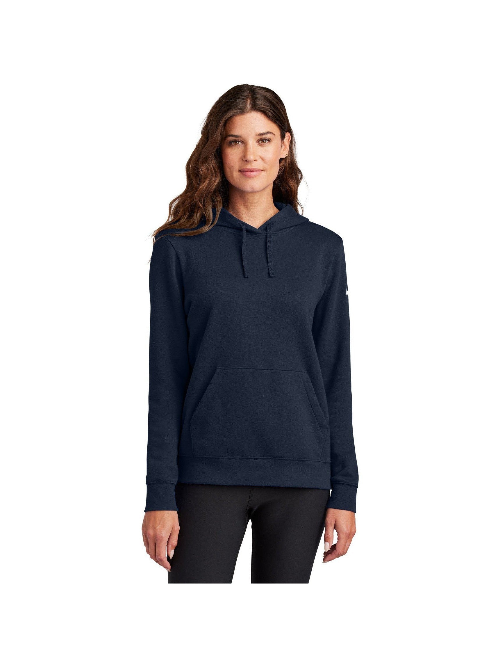 no-logo Nike Ladies Club Fleece Sleeve Swoosh Pullover Hoodie-Nike-Thread Logic