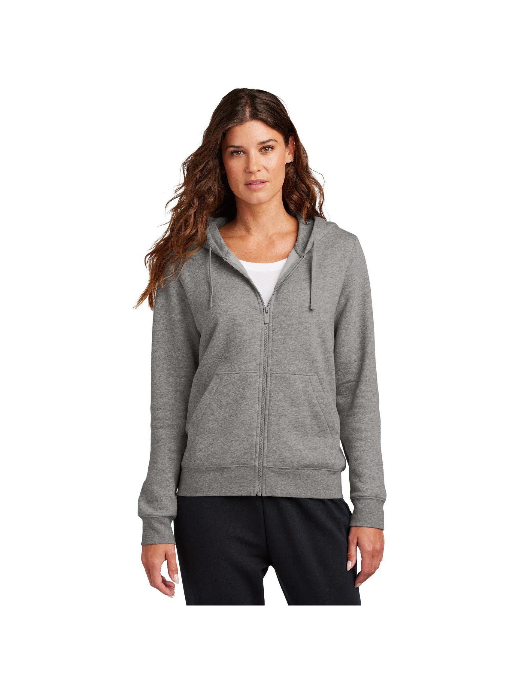 no-logo Nike Ladies Club Fleece Sleeve Swoosh Full-Zip Hoodie-Nike-Thread Logic
