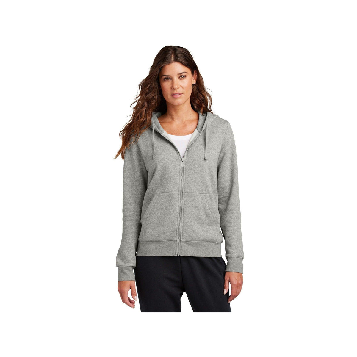 no-logo Nike Ladies Club Fleece Sleeve Swoosh Full-Zip Hoodie-Nike-Thread Logic