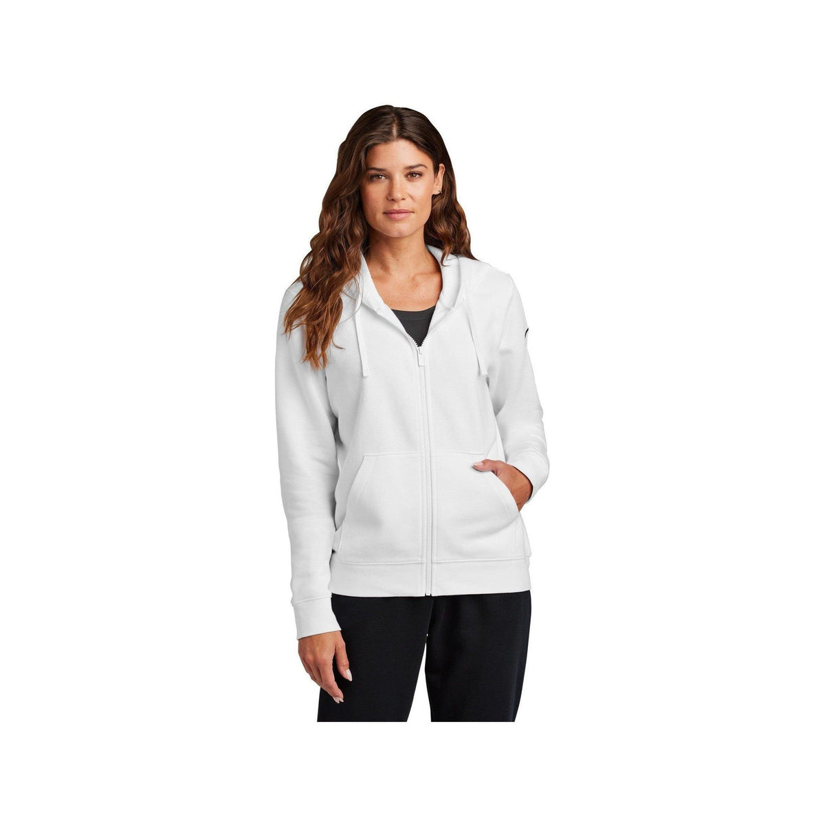 no-logo Nike Ladies Club Fleece Sleeve Swoosh Full-Zip Hoodie-Nike-Thread Logic