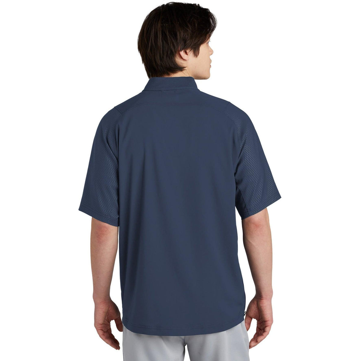 no-logo New Era Cage Short Sleeve 1/4-Zip Jacket-Regular-New Era-Thread Logic
