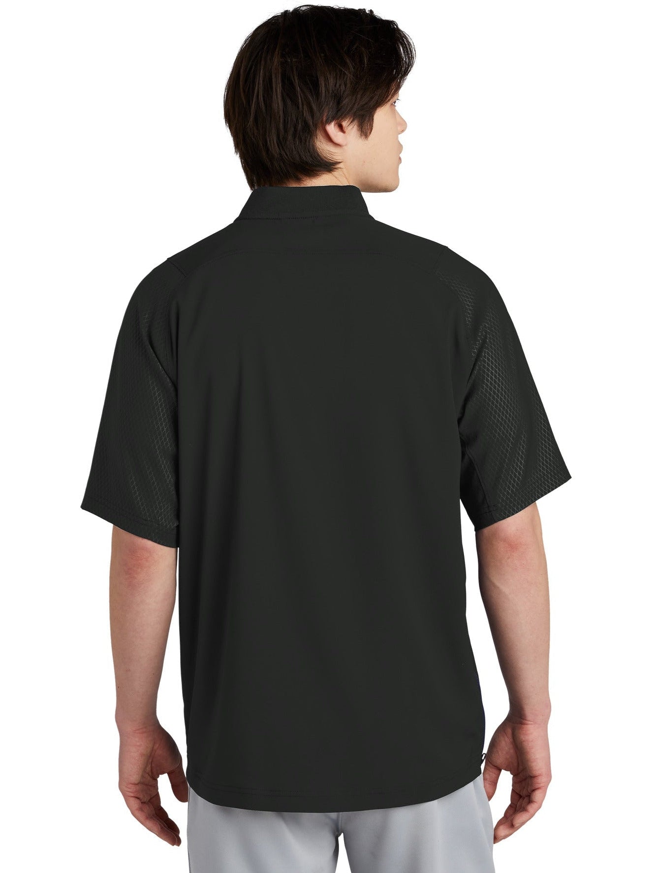 no-logo New Era Cage Short Sleeve 1/4-Zip Jacket-Regular-New Era-Thread Logic