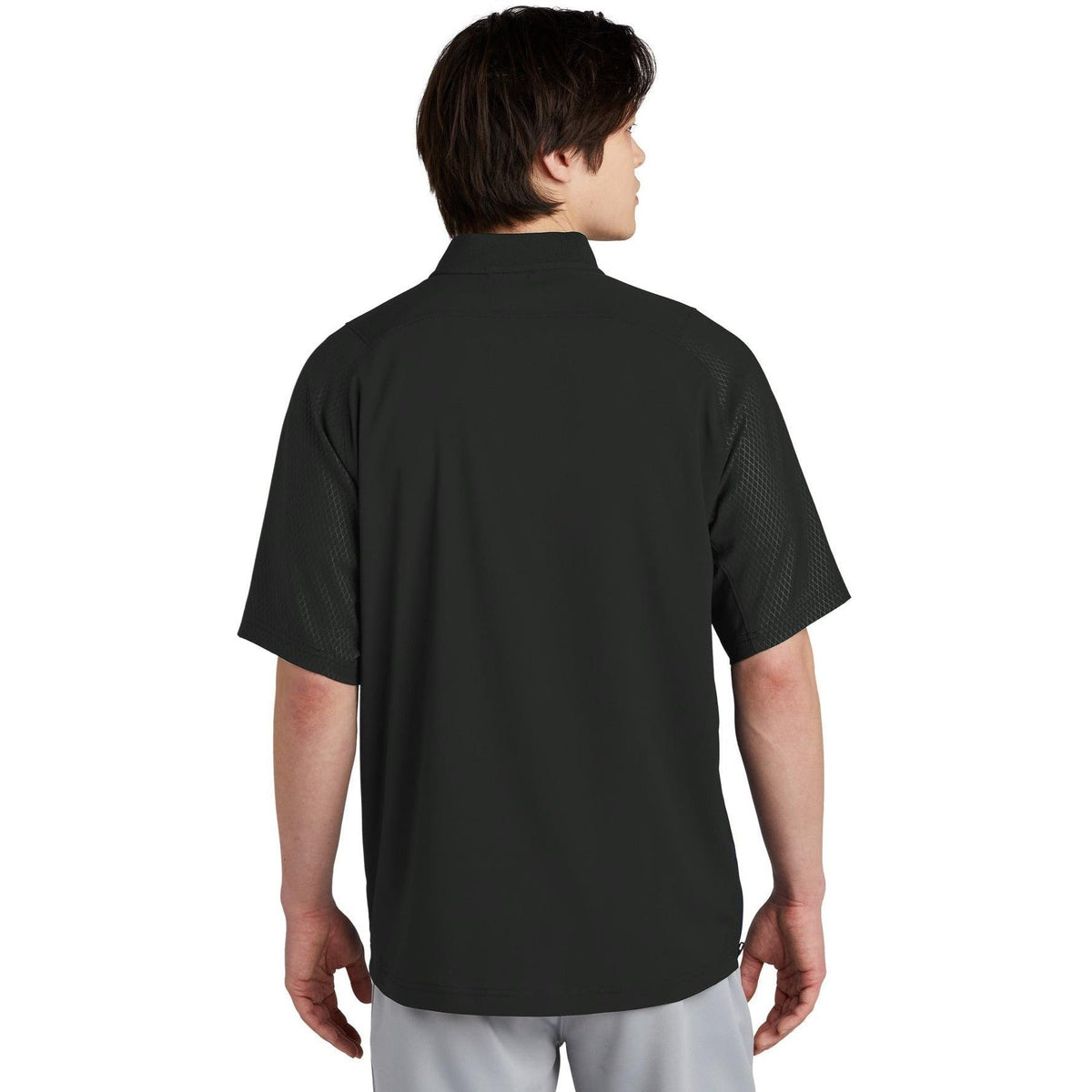 no-logo New Era Cage Short Sleeve 1/4-Zip Jacket-Regular-New Era-Thread Logic