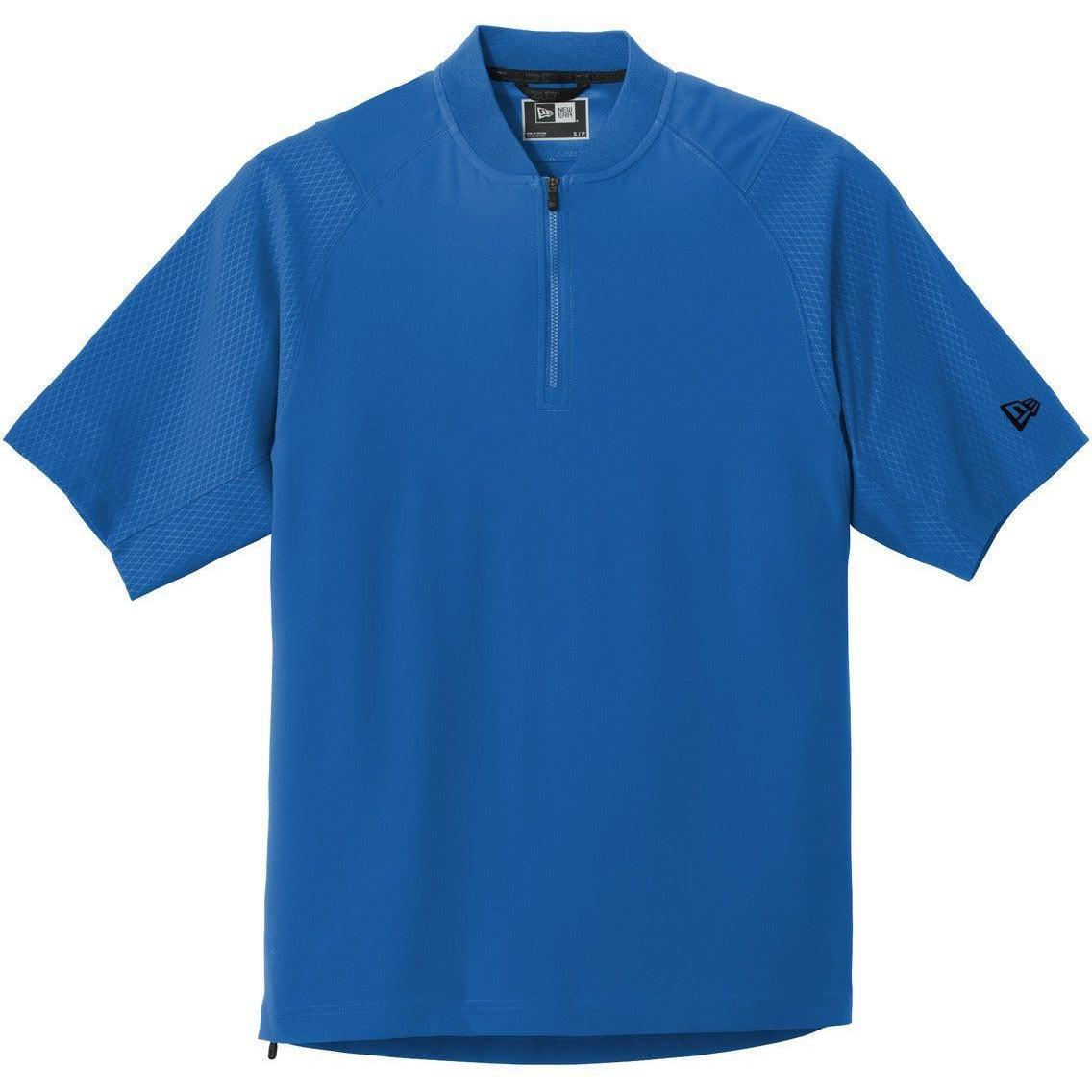 no-logo New Era Cage Short Sleeve 1/4-Zip Jacket-Regular-New Era-Royal-S-Thread Logic