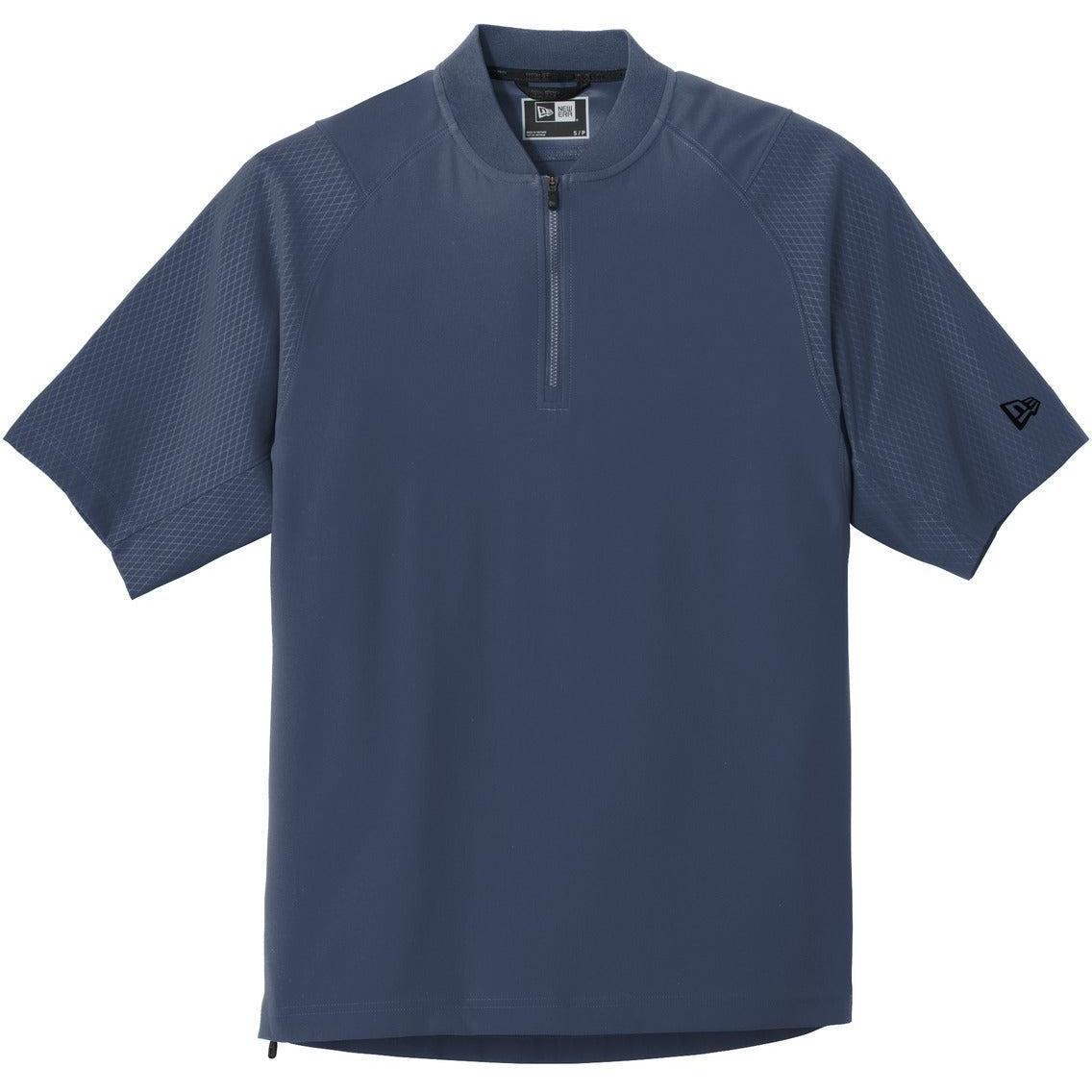 no-logo New Era Cage Short Sleeve 1/4-Zip Jacket-Regular-New Era-True Navy-S-Thread Logic