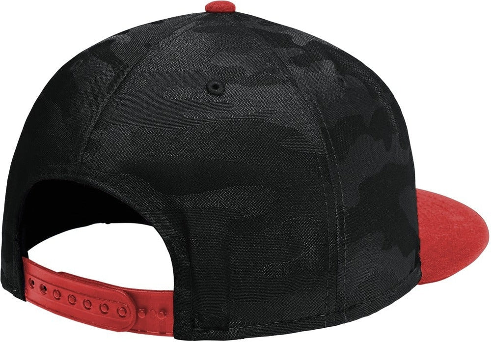 no-logo New Era Camo Flat Bill Snapback Cap-Regular-New Era-Thread Logic