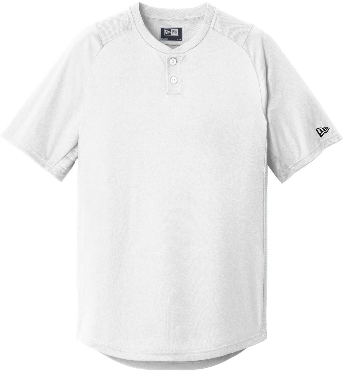 No-Logo CLOSEOUT - New Era Diamond Era 2-Button Jersey-Polos-New Era-White-S-Thread Logic