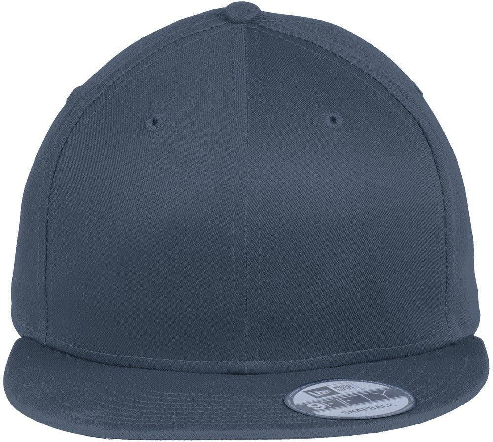 New Era Flat Bill Snapback Cap-Regular-New Era-Deep Navy-OSFA-Thread Logic