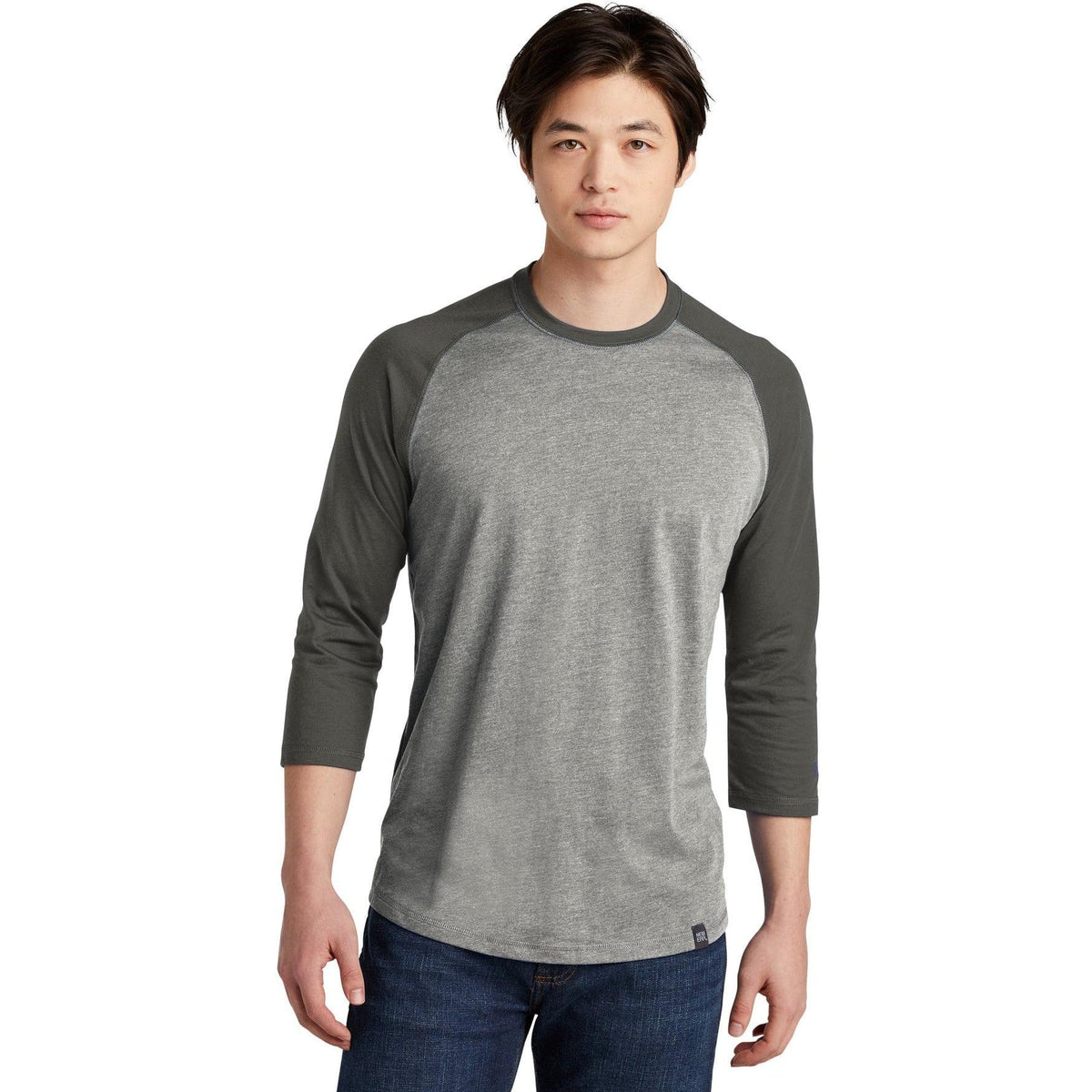 no-logo New Era Heritage 3/4-Sleeve Baseball Raglan Tee-Regular-New Era-Thread Logic