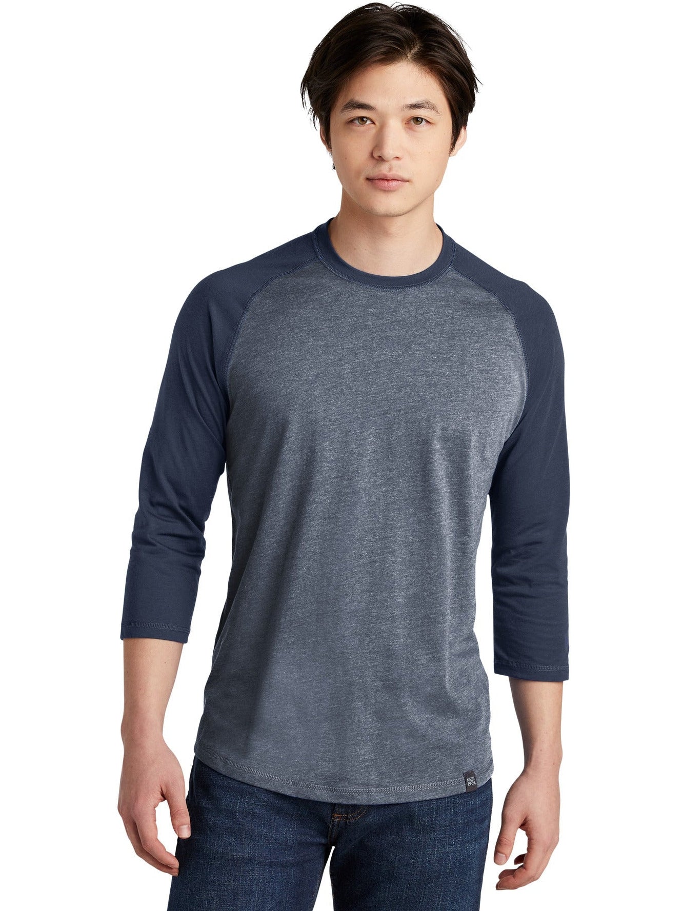 no-logo New Era Heritage 3/4-Sleeve Baseball Raglan Tee-Regular-New Era-Thread Logic