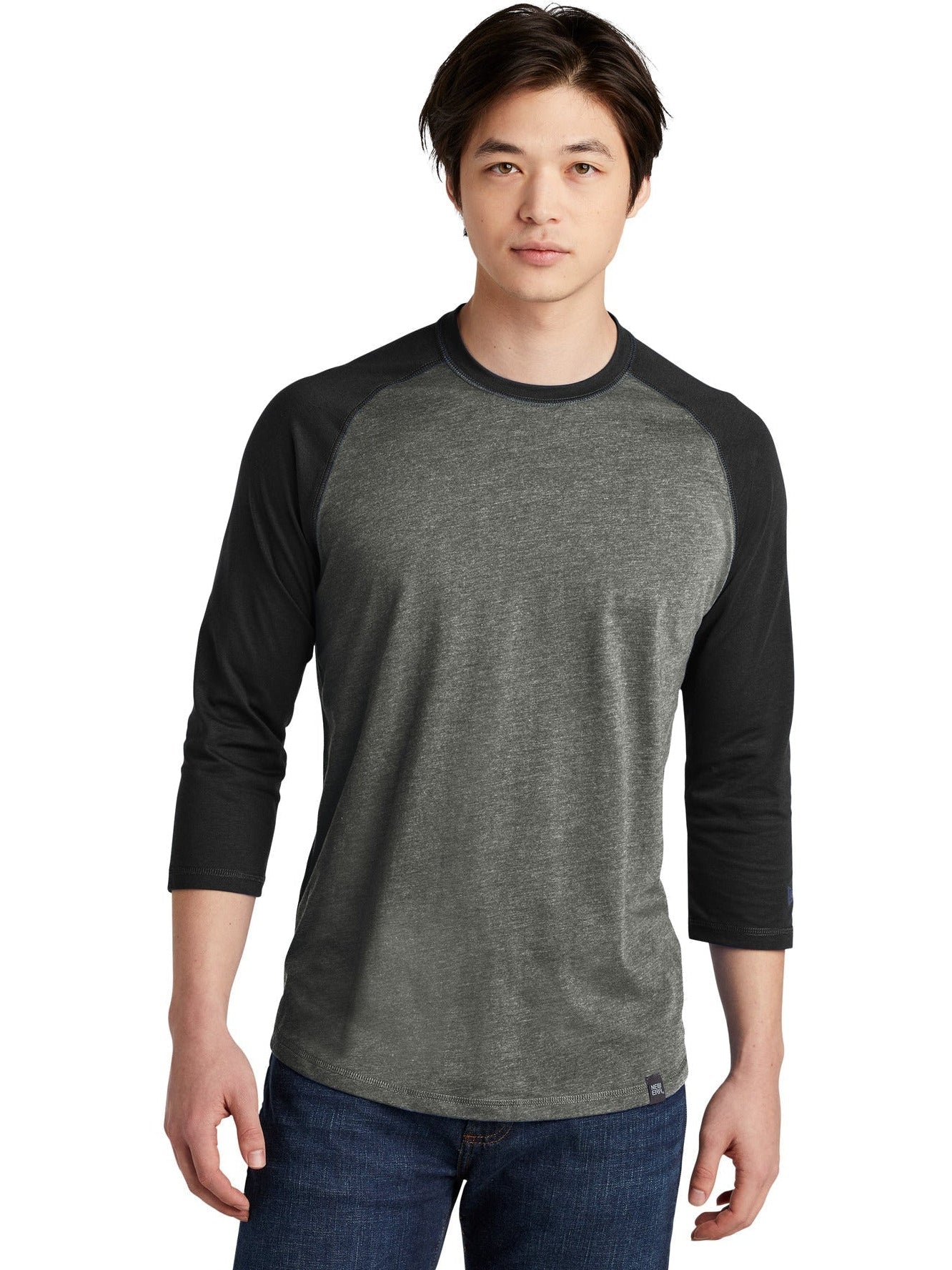 no-logo New Era Heritage 3/4-Sleeve Baseball Raglan Tee-Regular-New Era-Thread Logic