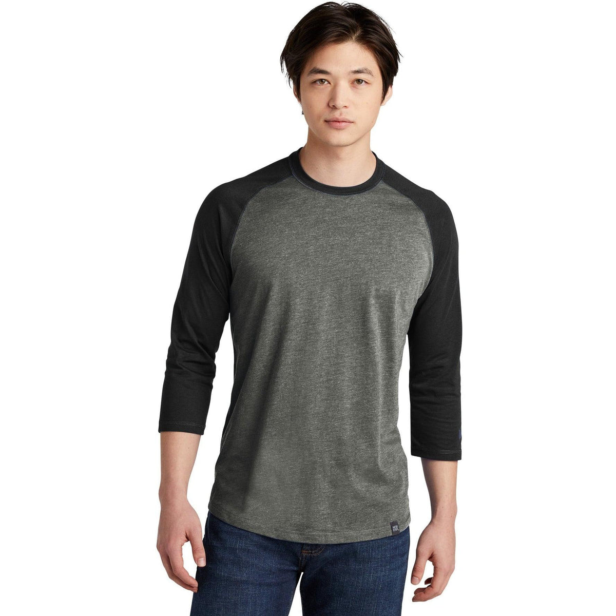 no-logo New Era Heritage 3/4-Sleeve Baseball Raglan Tee-Regular-New Era-Thread Logic