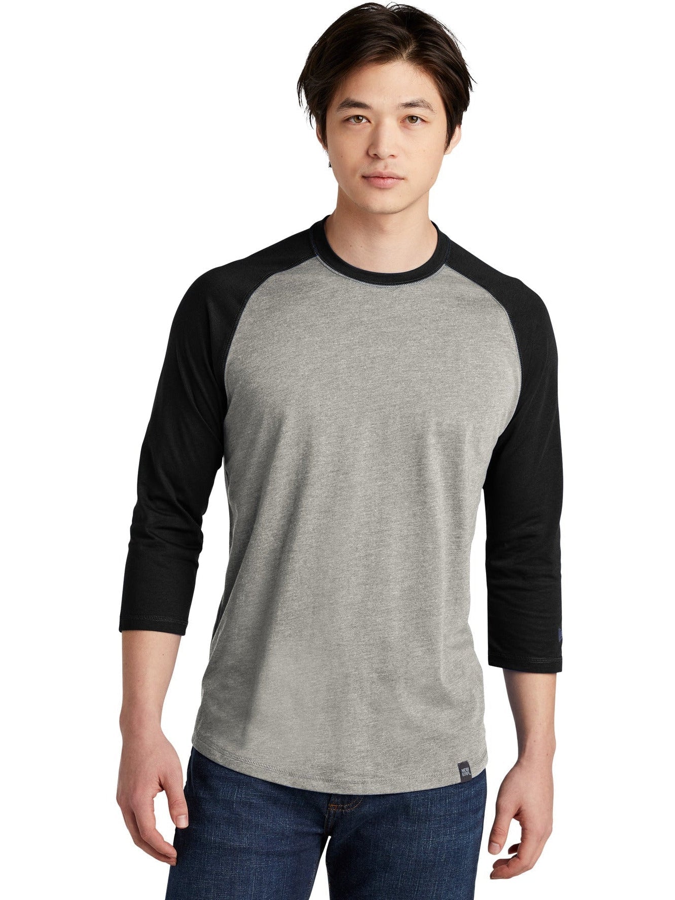 no-logo New Era Heritage 3/4-Sleeve Baseball Raglan Tee-Regular-New Era-Thread Logic