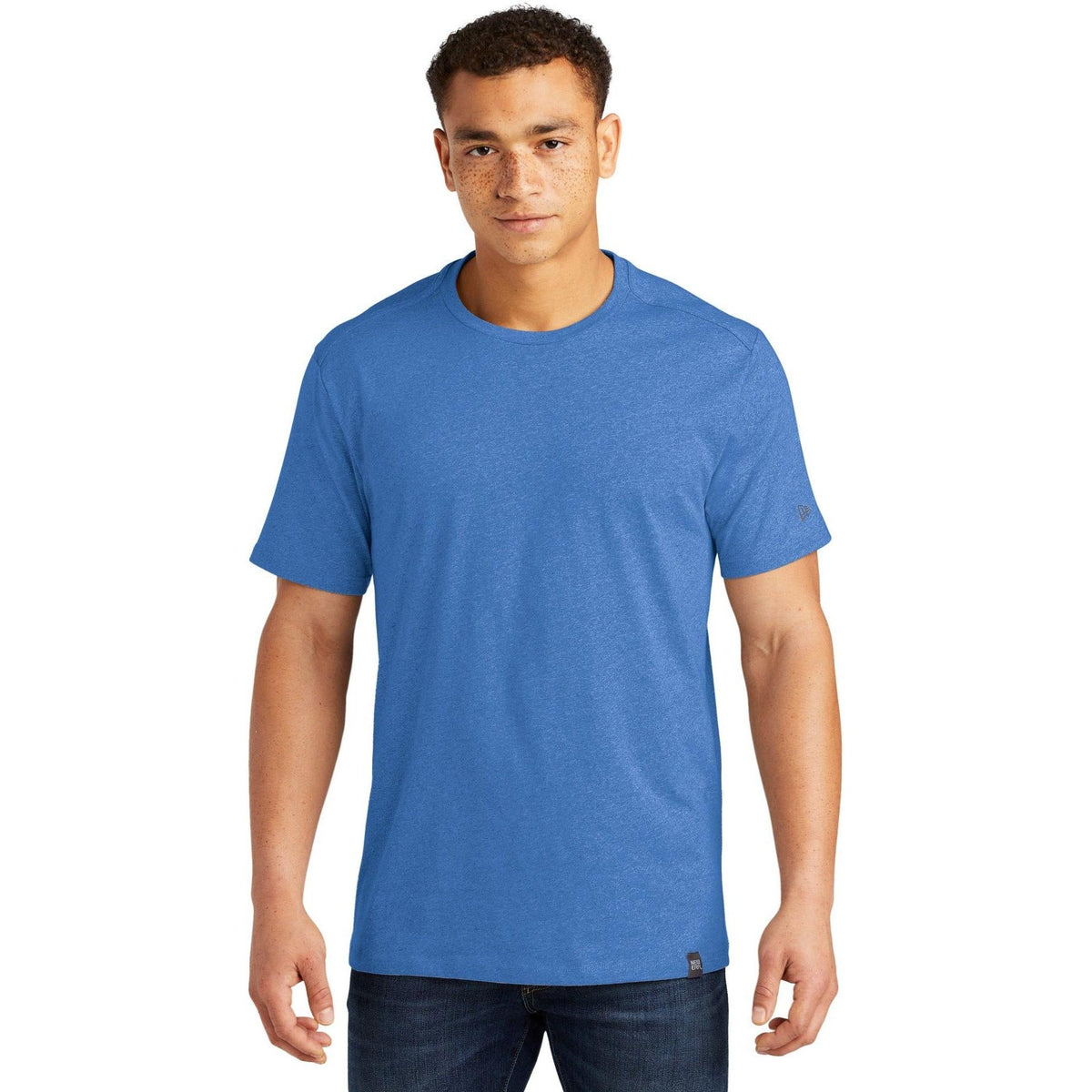 no-logo New Era Heritage Blend Crew Tee-Polos-New Era-Thread Logic
