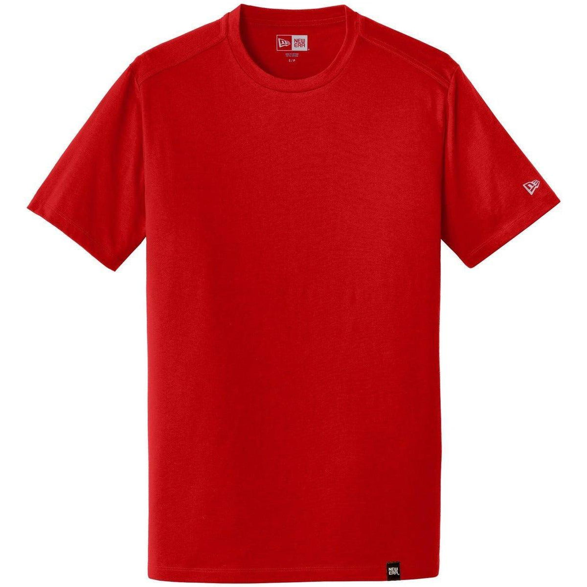 no-logo New Era Heritage Blend Crew Tee-Polos-New Era-Scarlet-S-Thread Logic