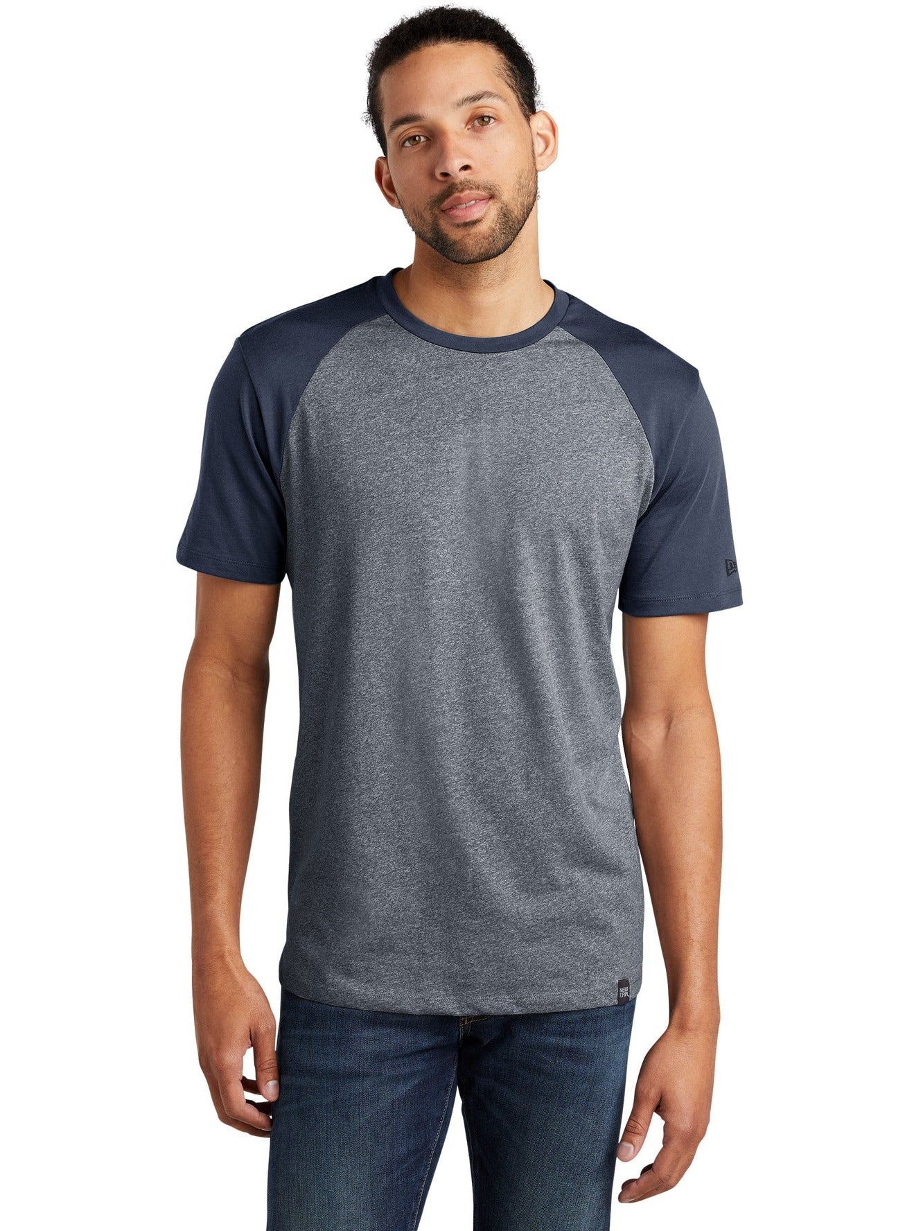 no-logo New Era Heritage Blend Varsity Tee-Regular-New Era-Thread Logic