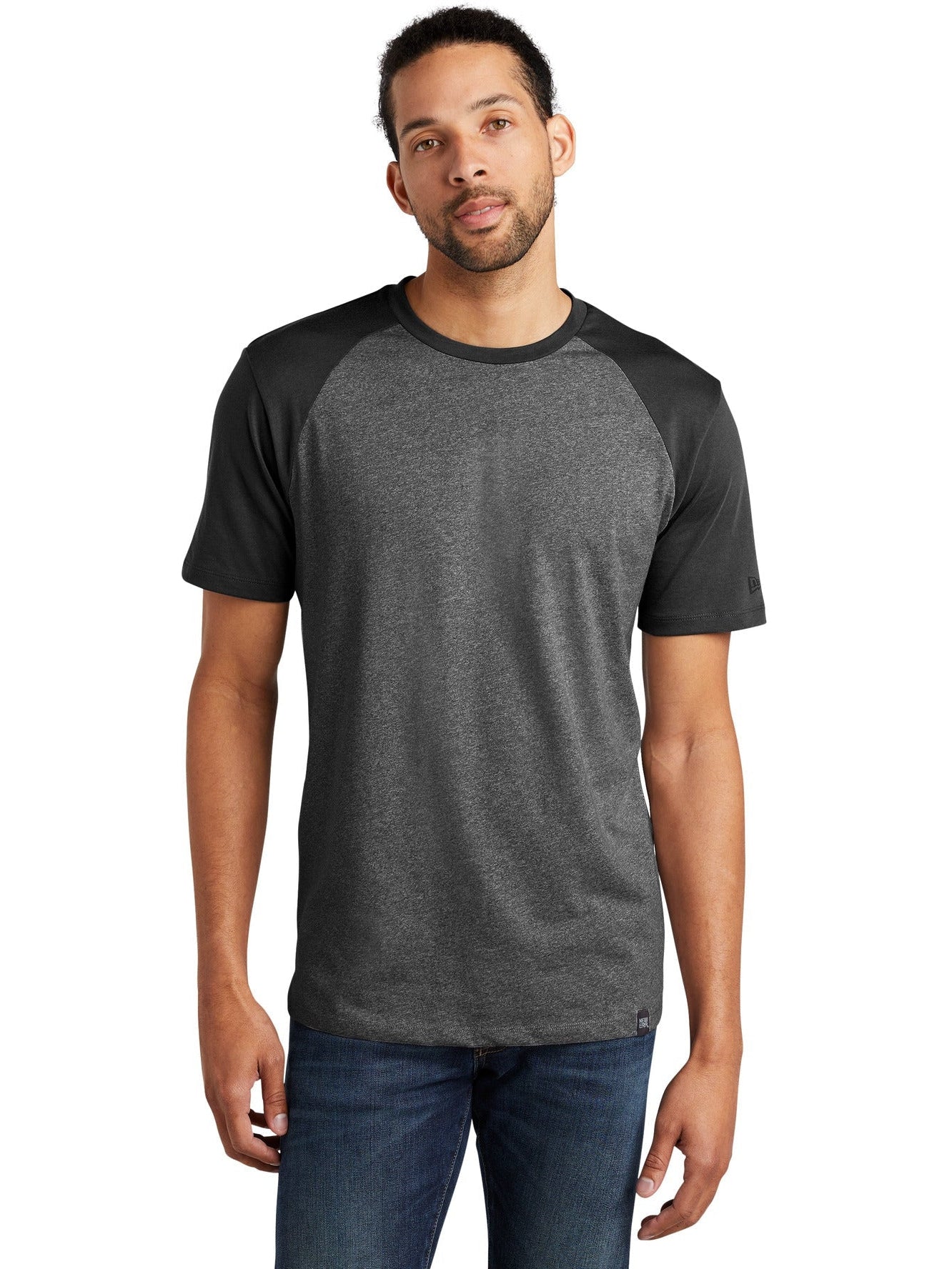 no-logo New Era Heritage Blend Varsity Tee-Regular-New Era-Thread Logic