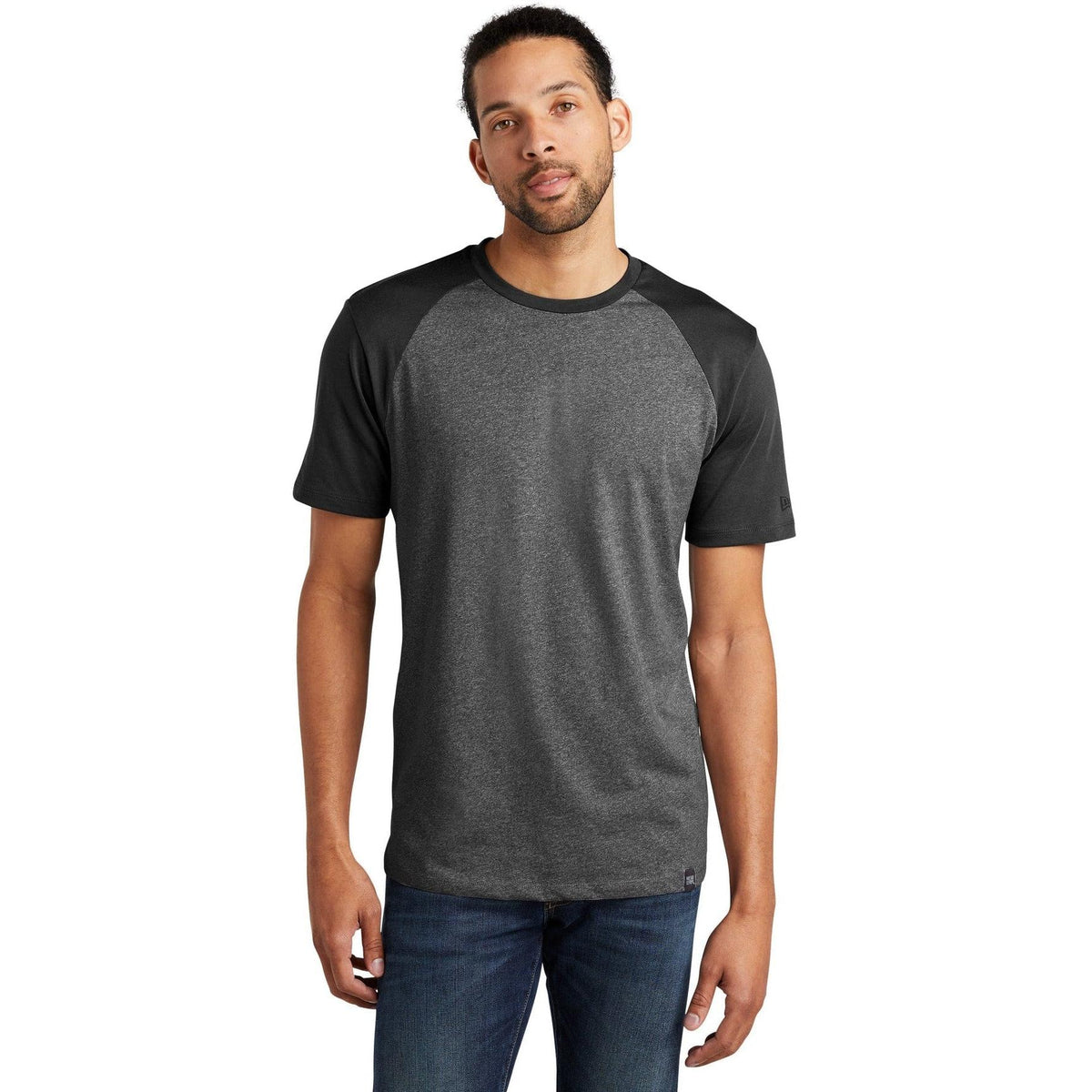 no-logo New Era Heritage Blend Varsity Tee-Polos-New Era-Thread Logic