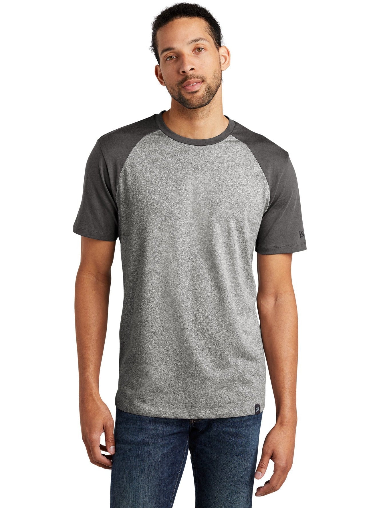 no-logo New Era Heritage Blend Varsity Tee-Regular-New Era-Thread Logic