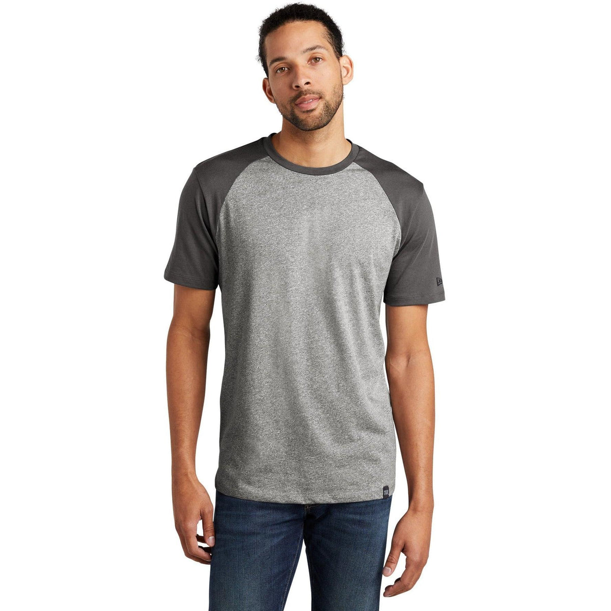 no-logo New Era Heritage Blend Varsity Tee-Polos-New Era-Thread Logic