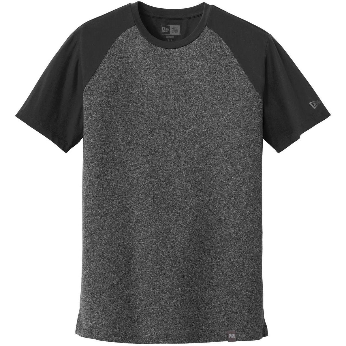 no-logo New Era Heritage Blend Varsity Tee-Polos-New Era-Black/Black Twist-S-Thread Logic