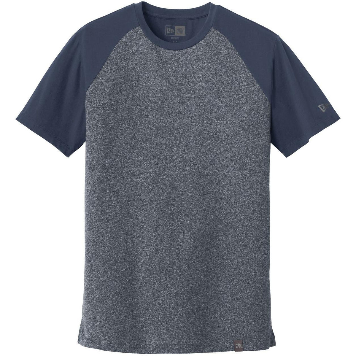 no-logo New Era Heritage Blend Varsity Tee-Polos-New Era-True Navy/True Navy Twist-S-Thread Logic