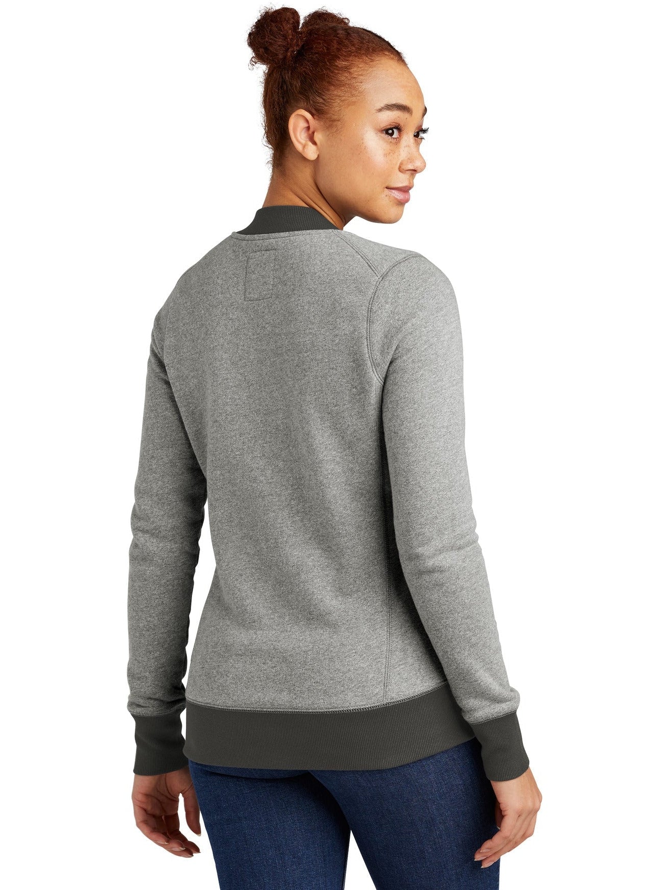 no-logo New Era Ladies French Terry Baseball Full-Zip-Regular-New Era-Thread Logic