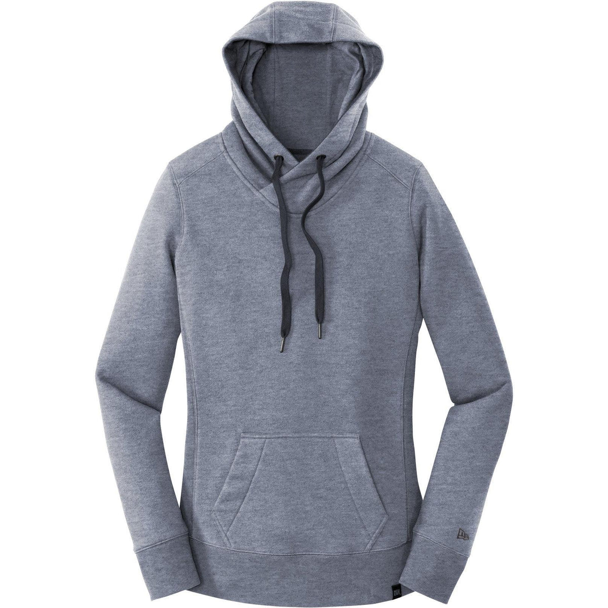 logo-left New Era Women's French Terry Pullover Hoodie-Hoodies-New Era-True Navy Twist-XS-Thread Logic