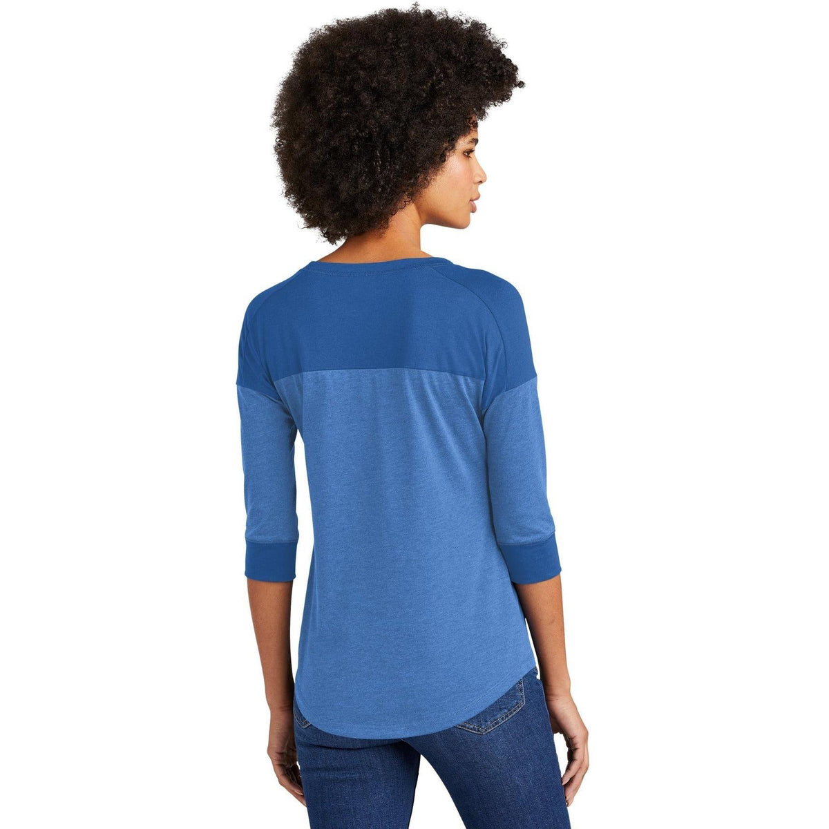 no-logo New Era Women's Heritage 3/4-Sleeve Baseball Raglan Tee-Regular-New Era-Thread Logic