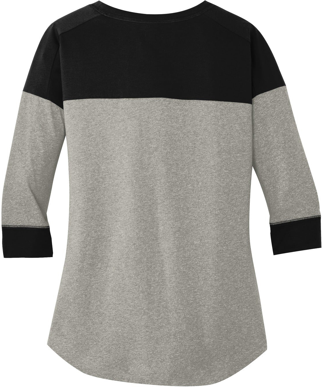 no-logo New Era Ladies Heritage 3/4-Sleeve Baseball Raglan Tee-Regular-New Era-Thread Logic