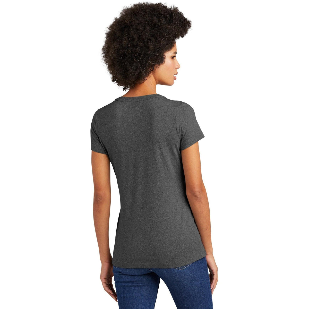 no-logo New Era Ladies Heritage Blend V-Neck Tee-Regular-New Era-Thread Logic