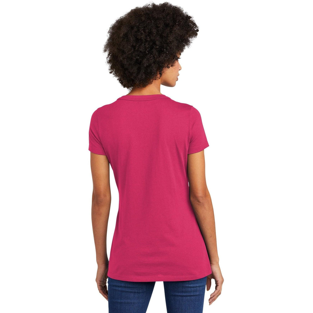 no-logo New Era Ladies Heritage Blend V-Neck Tee-Regular-New Era-Thread Logic