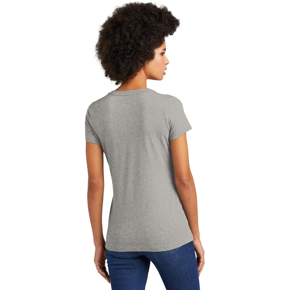 no-logo New Era Ladies Heritage Blend V-Neck Tee-Regular-New Era-Thread Logic