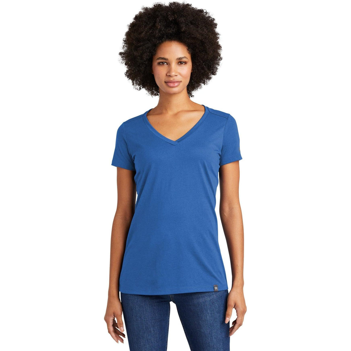 no-logo New Era Ladies Heritage Blend V-Neck Tee-Regular-New Era-Thread Logic
