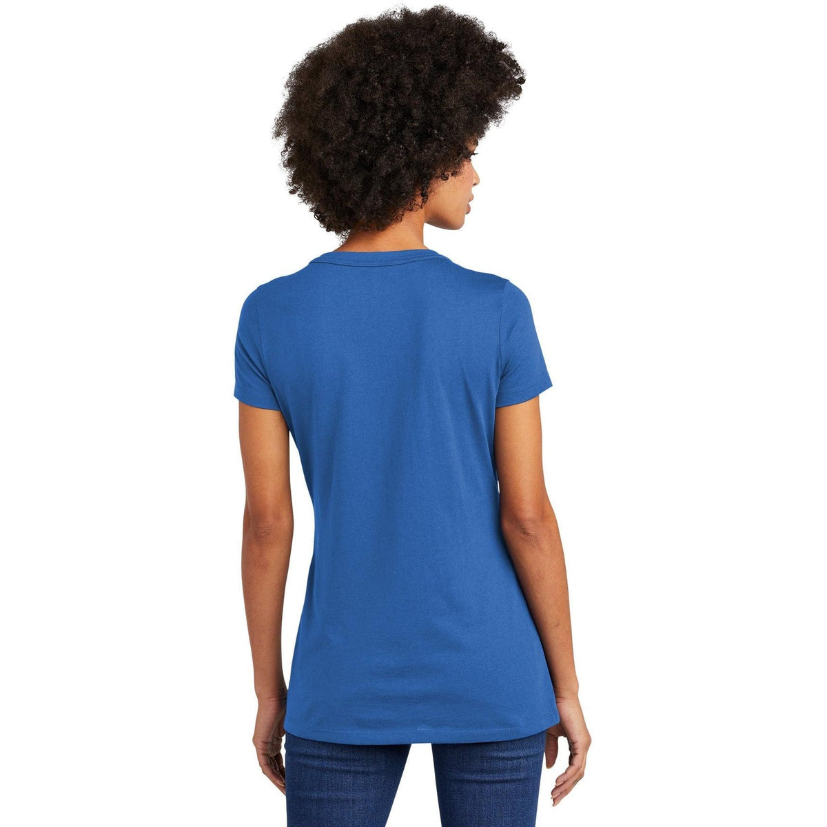 no-logo New Era Ladies Heritage Blend V-Neck Tee-Regular-New Era-Thread Logic