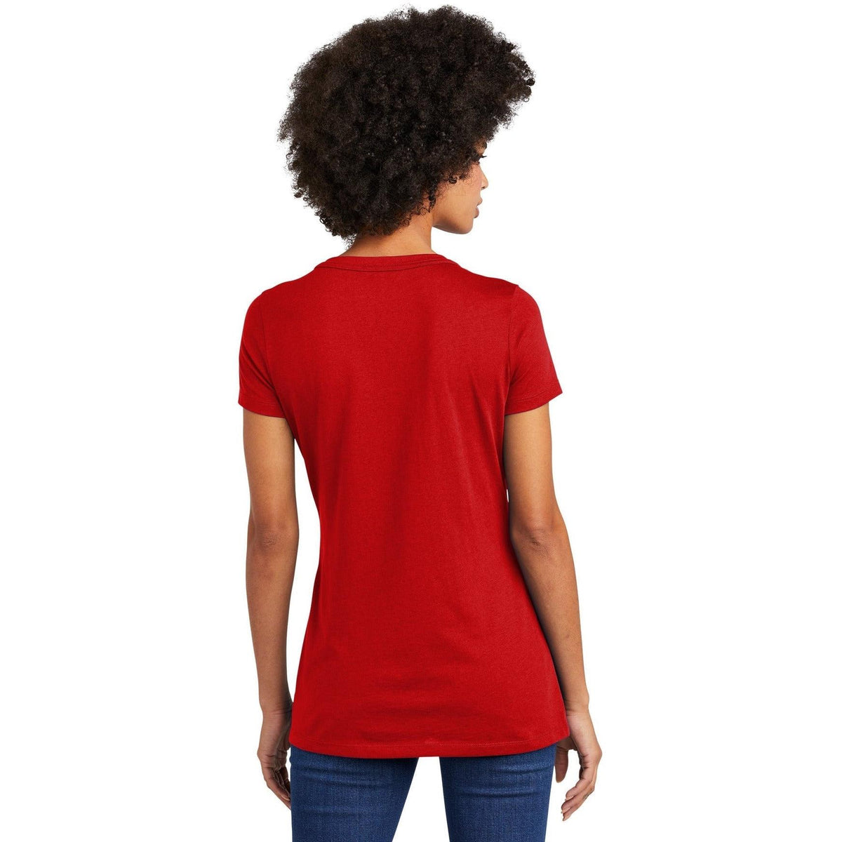 no-logo New Era Ladies Heritage Blend V-Neck Tee-Regular-New Era-Thread Logic