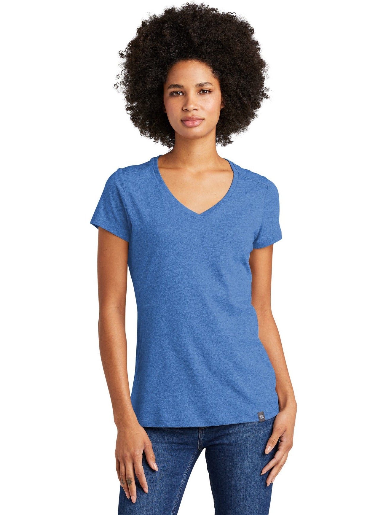 no-logo New Era Ladies Heritage Blend V-Neck Tee-Regular-New Era-Thread Logic