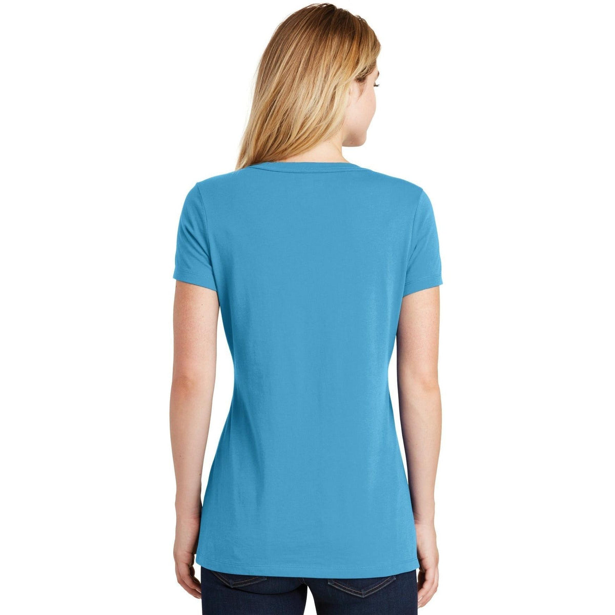no-logo New Era Ladies Heritage Blend V-Neck Tee-Regular-New Era-Thread Logic